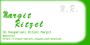 margit ritzel business card